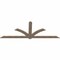 Ekena Millwork Redmond Smooth Timber Gable Bracket, Douglas Fir, 108"W x 40"H x 1 1/2"D x 5 1/2"F, 9/12 Pitch GBW108X40X0206RED00SDF - alternate 3